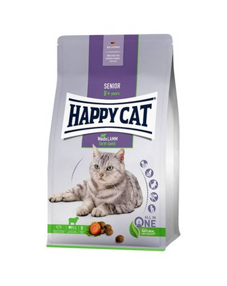 fera HAPPY CAT Senior Granule pre staršie mačky s jahňacím mäsom 4 kg