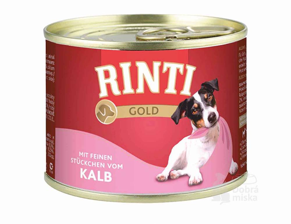 Rinti Rinti Dog Gold teľacia konzerva 185g
