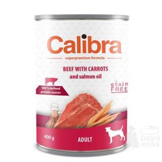 Calibra Dog cons.Adult hovädzie mäso s mrkvou 400g