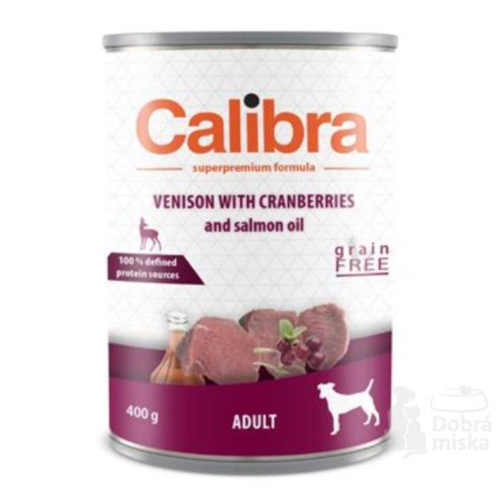 Calibra Calibra Dog cons.Adult zverina s brusnicami 400g
