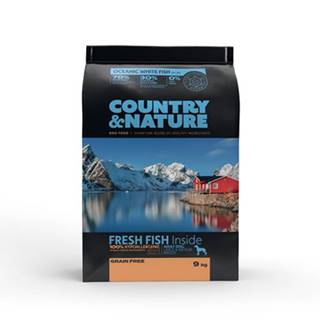 COUNTRY&NATURE Granule pre psov s bielymi morskými rybami 9 kg