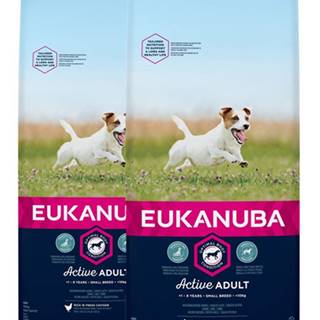 EUKANUBA Active Adult Small Granule pre psov bohaté na čerstvé kura 30 kg (2 x 15 kg)
