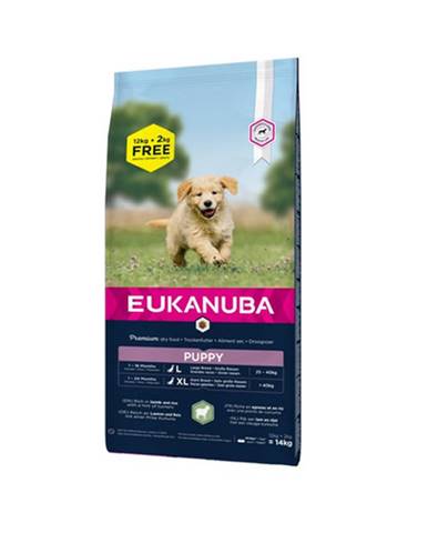 EUKANUBA Puppy Large Breed Granule pre šteňatá Jahňacie & Ryža 12 + 2 kg