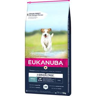 EUKANUBA Grain Free Small & Medium Granule pre dospelých psov malých a stredných plemien 12 kg