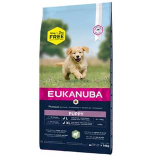 EUKANUBA Puppy Large Breed Granule pre šteňatá Jahňacie & Ryža 12 + 2 kg