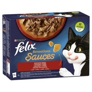 FELIX Sensations Sauce Lahodný výber v omáčke 72x85g konzervy pre mačky