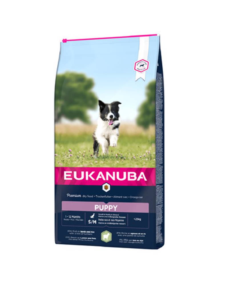 fera EUKANUBA Dog Puppy Granule pre psov malé a stredné plemeno jahňacina a ryža 12 kg