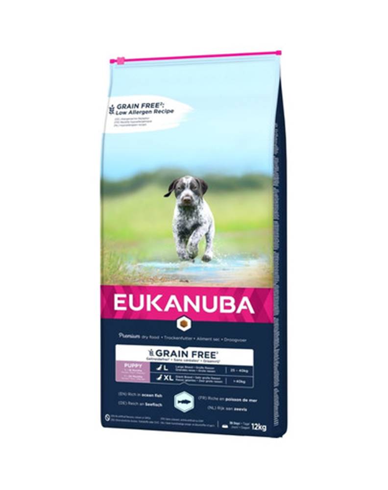 fera EUKANUBA Grain Free Large Puppy Granule pre šteňatá veľkých plemien 12 kg
