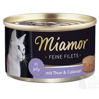 Miamor Cat Filet konzervovaný tuniak+kalamáre100g