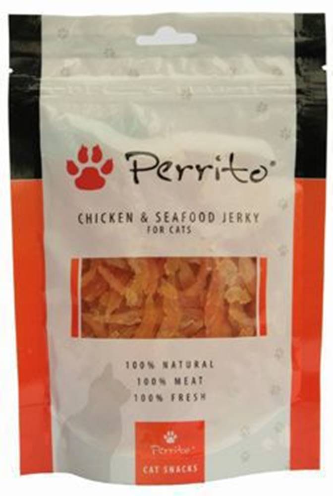 Perrito Perrito Chicken&Seafood jerky pre mačky 100g