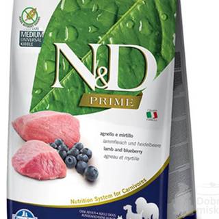 N&D PRIME DOG Adult M/L Lamb & Blueberry 12kg