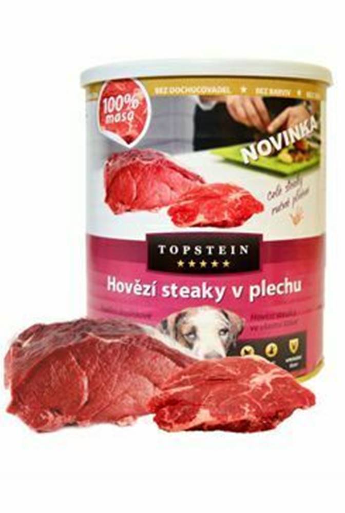 Topstein Topstein Hovädzie steaky v plechovke 800 g