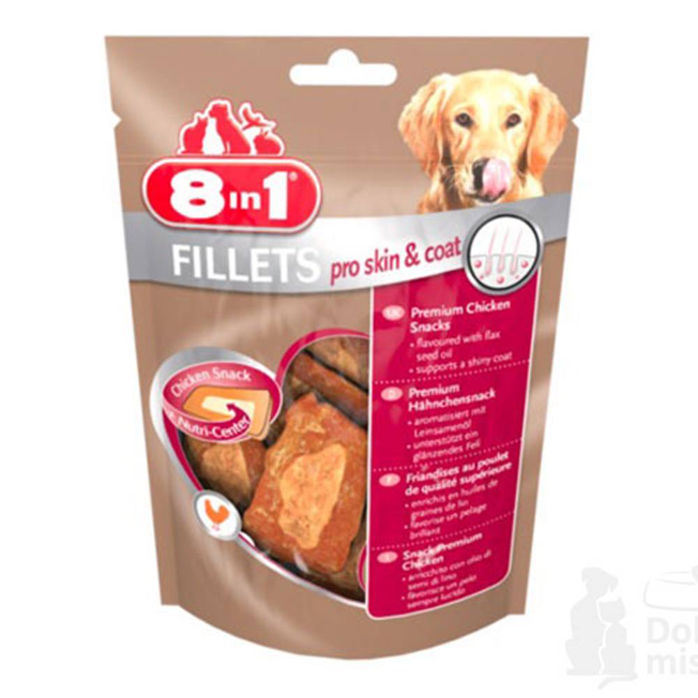 8 in 1 Pet Products GmbH Treats 8in1 Fillets for skin&coat S 80g