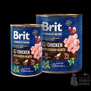 Brit Premium Dog by Nature  konz Chicken & Hearts 400g