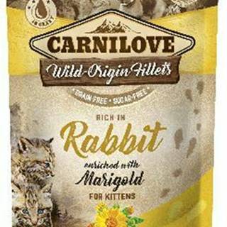 Carnilove mačacie kapsičky Kitten RabbitEnriched&Marigold 85g