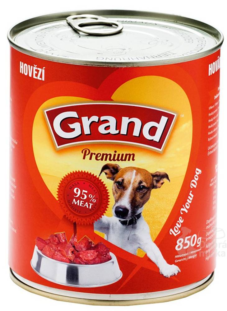Grand GRAND konz. pes hovädzie 850g