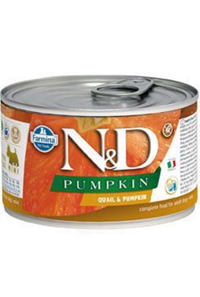 N&D (Farmina Pet Foods) N&D DOG PUMPKIN Adult Quail & Pumpkin Mini 140g