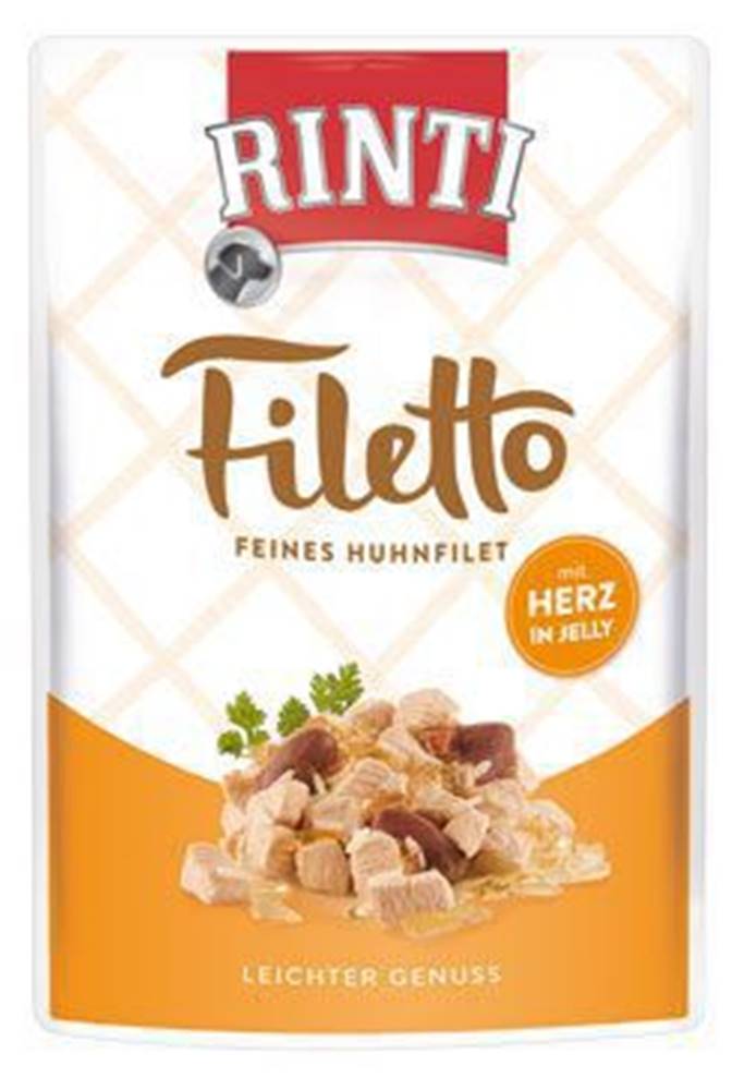 Rinti Rinti Dog pocket Filetto kuracie mäso+kuracie srdce v želé 100g