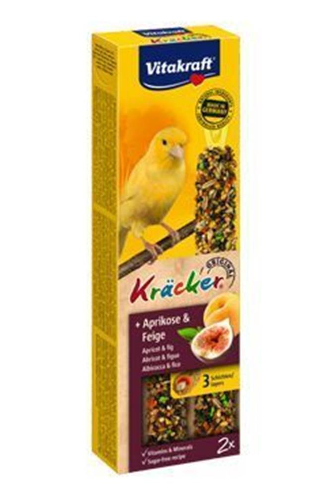 Vitakraft Vitakraft Bird Kräcker kanárik marhuľový + figová tyčinka 2ks