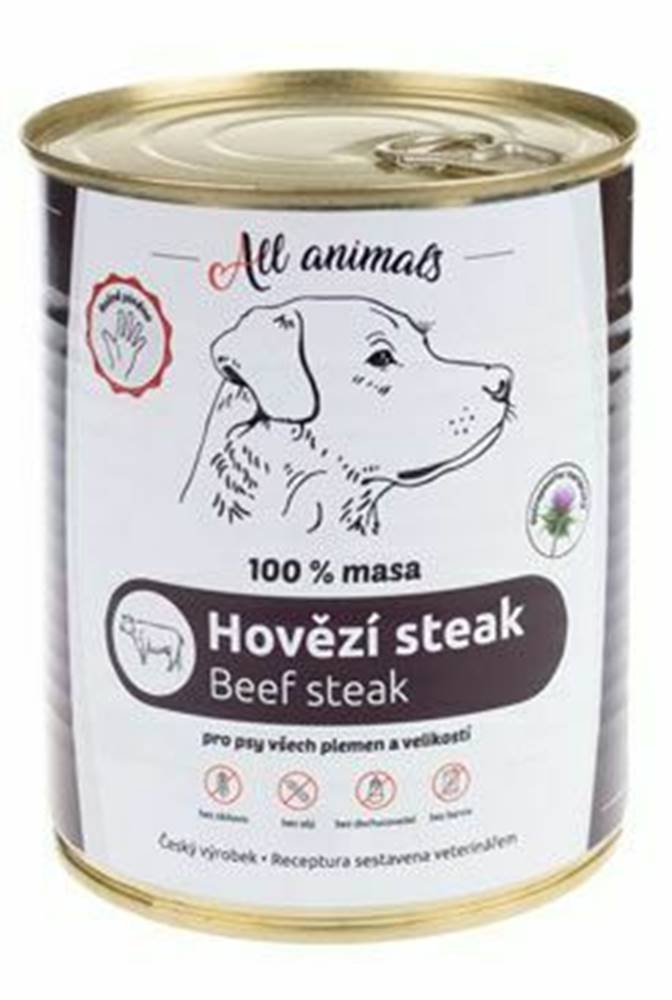All Animals All Animals DOG hovězí steak 800g
