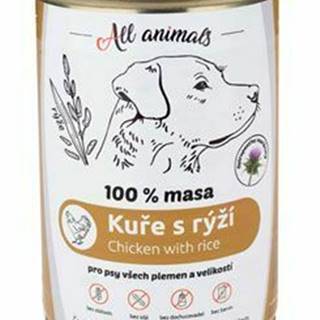 All Animals DOG kuracie mleté s ryžou 400g