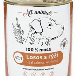 All Animals DOG losos mletý s rýží 800g