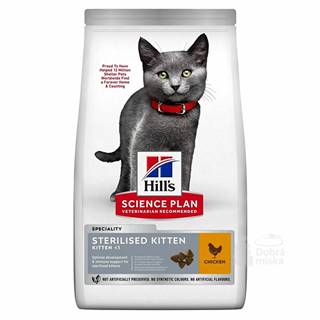 Hill's Fel. Suché SP Kitten Sterile. Kuracie mäso pre mačky 300g
