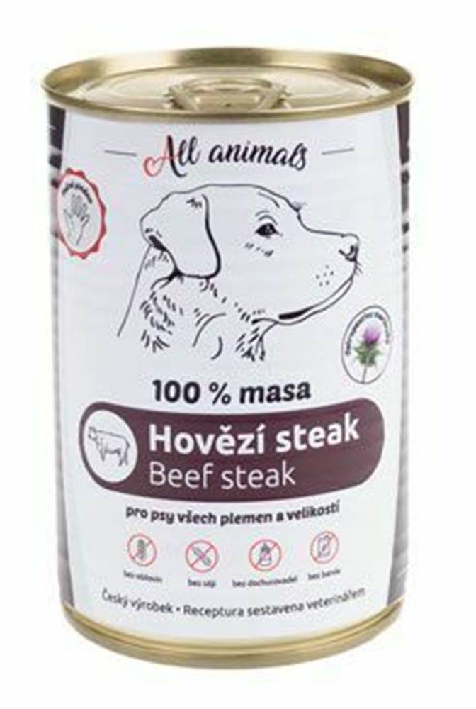 All Animals Hovädzí steak All Animals DOG 400g