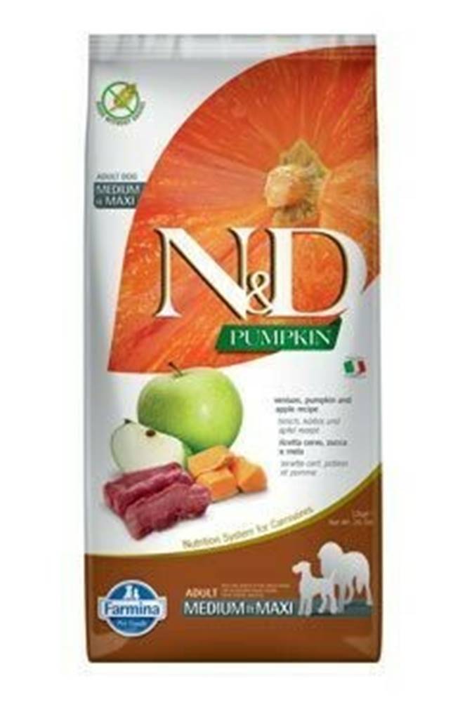 N&D (Farmina Pet Foods) N&D Pumpkin DOG Adult M/L Zverina a jablko 12kg