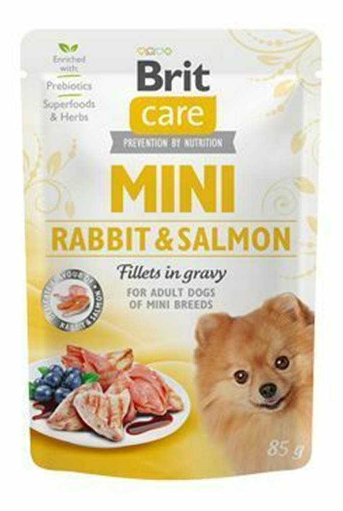 Brit Care Brit Care Dog Mini Rabbit&Salmon fillets in gravy 85g