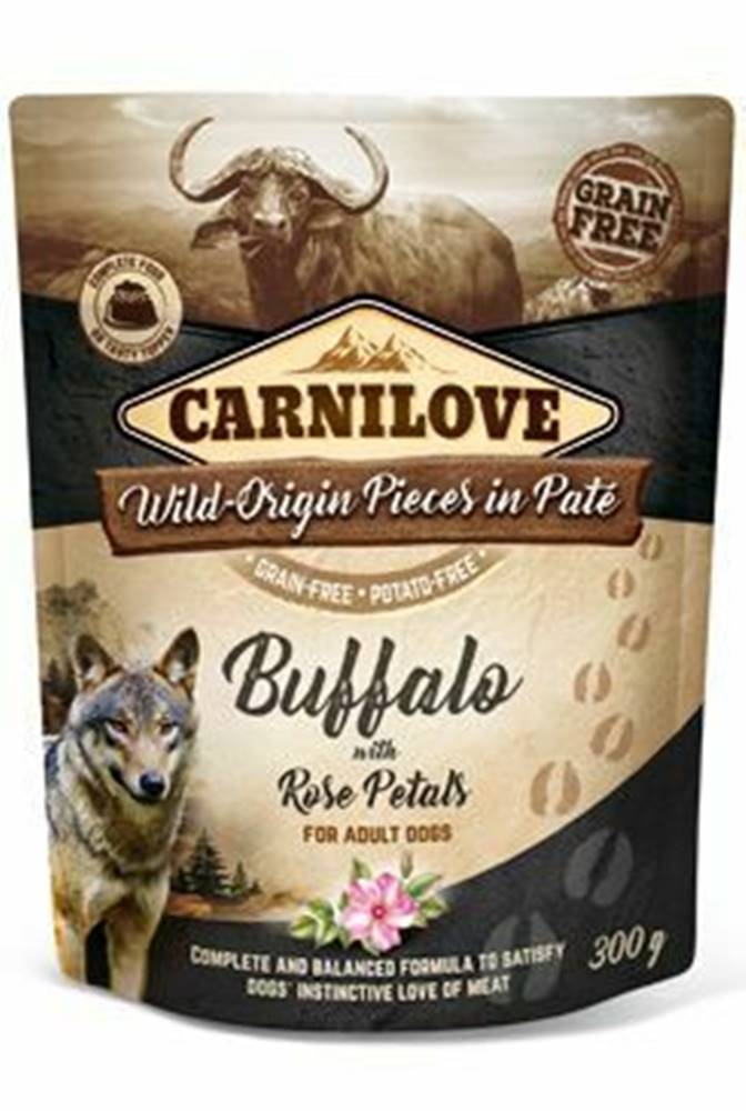 Carnilove Carnilove Dog Pouch Paté Buffalo & Rose Petals 300g
