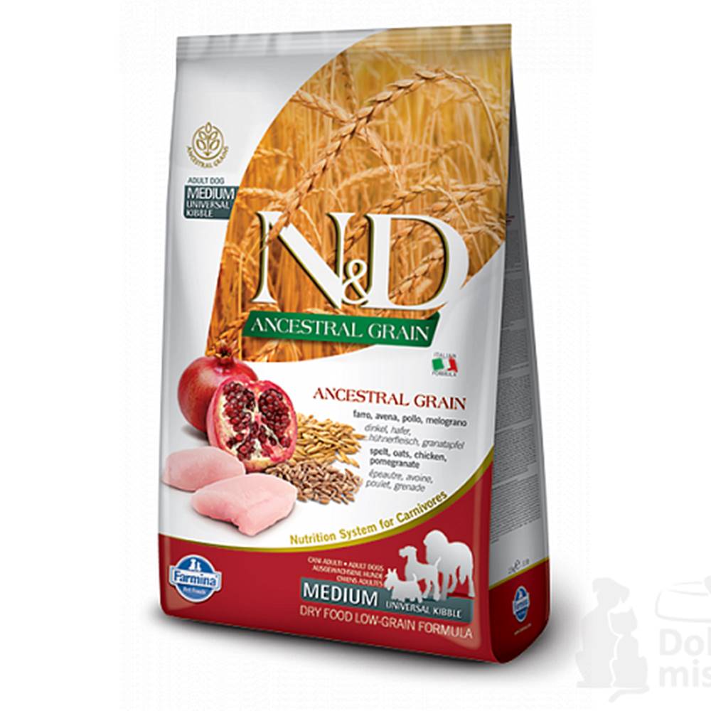 N&D N&D LG DOG Adult M/L Chicken & Pomegranate 2,5kg