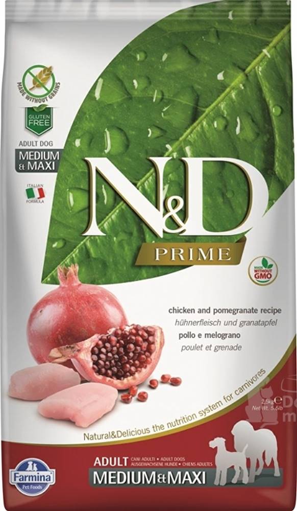 N&D N&D PRIME DOG Adult M/L Chicken & Pomegranate 2,5kg