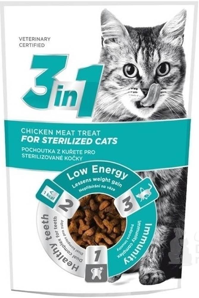Ostatní Pet+ 3v1 cat STERILISED 1kg