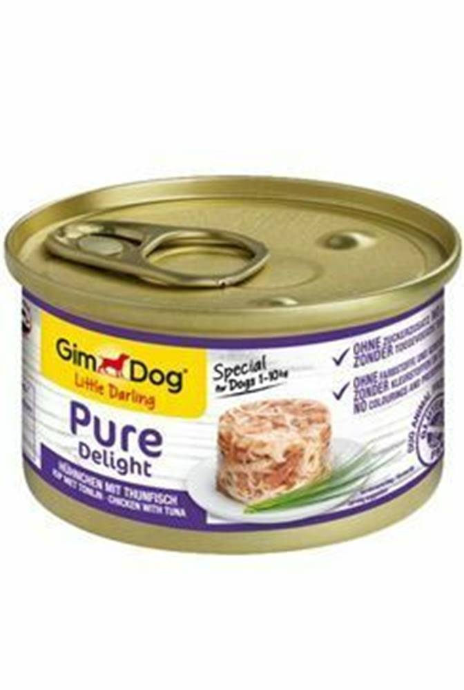 Gimdog Gimdog Pure delight cons. kuracie mäso s tuniakom 85g