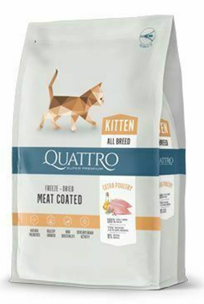 Ostatní QUATTRO Cat Dry Premium all Breed Kitten Poultry 1,5kg