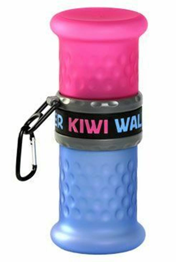 Kiwi Walker Cestovná fľaša 2v1 ružovo-modrá 750+500ml KW