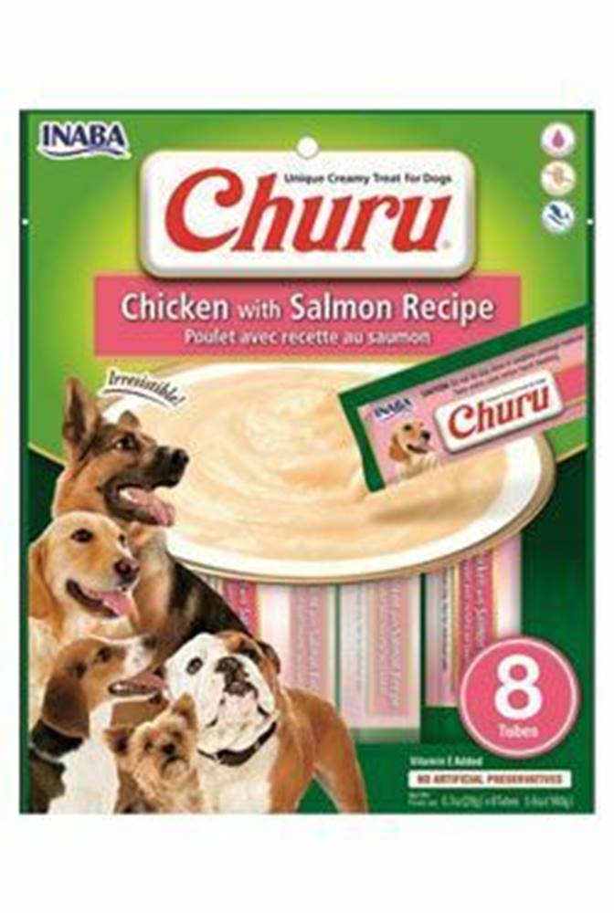 Churu Churu Dog Kuracie mäso s lososom 8x20g