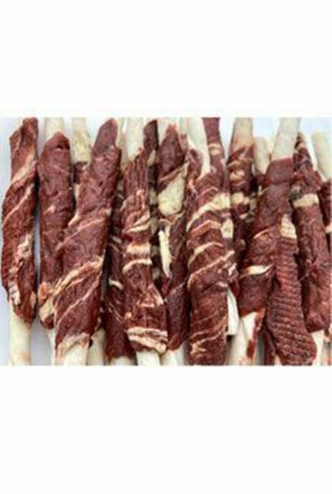 Ostatní Byvolia tyčinka obalená jahňacím mäsom a treskou 100g