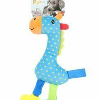 Hračka pre psa PUPPY Rio Žirafa plyšová modrá Zolux