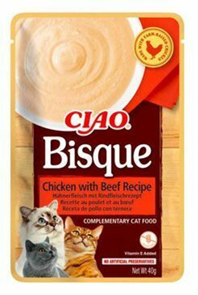 Churu Churu Cat CIAO Bisque Chicken with Beef Recipe 40g