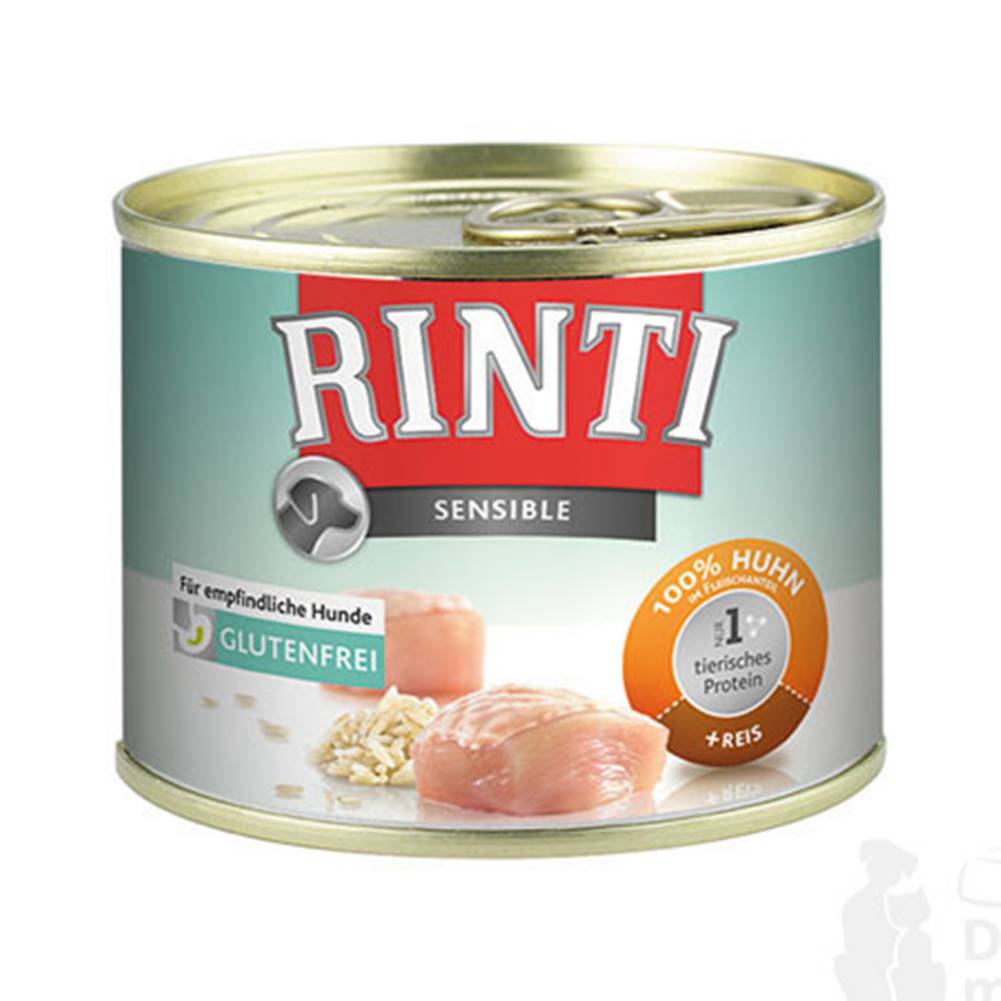 Rinti Rinti Dog Sensible konzerva kuracie mäso + ryža 185g