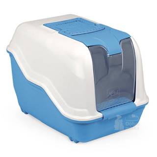 Toaletná mačka NETTA pokrytá filtrom modrá 53x39x40cm