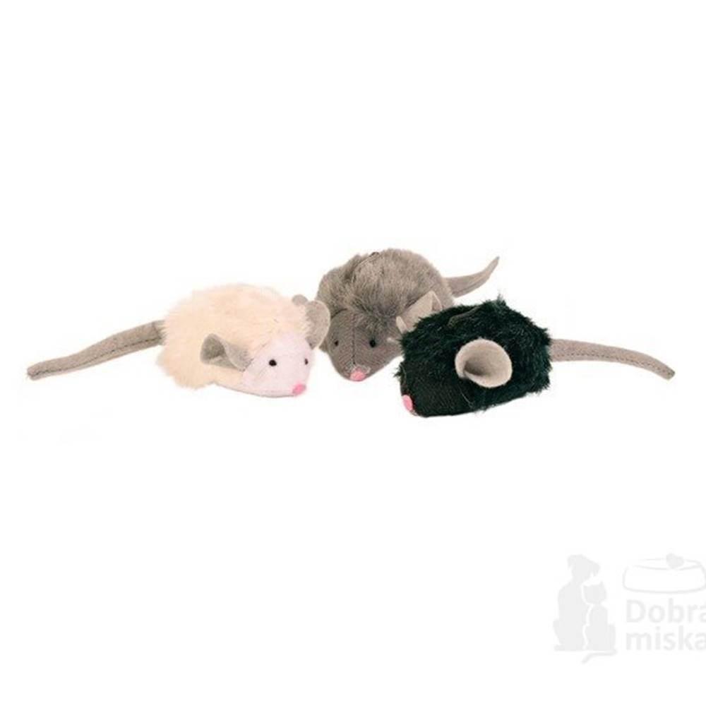 Trixie Hračka pre mačky Myš mikročip so zvukom catnip 6cm TR