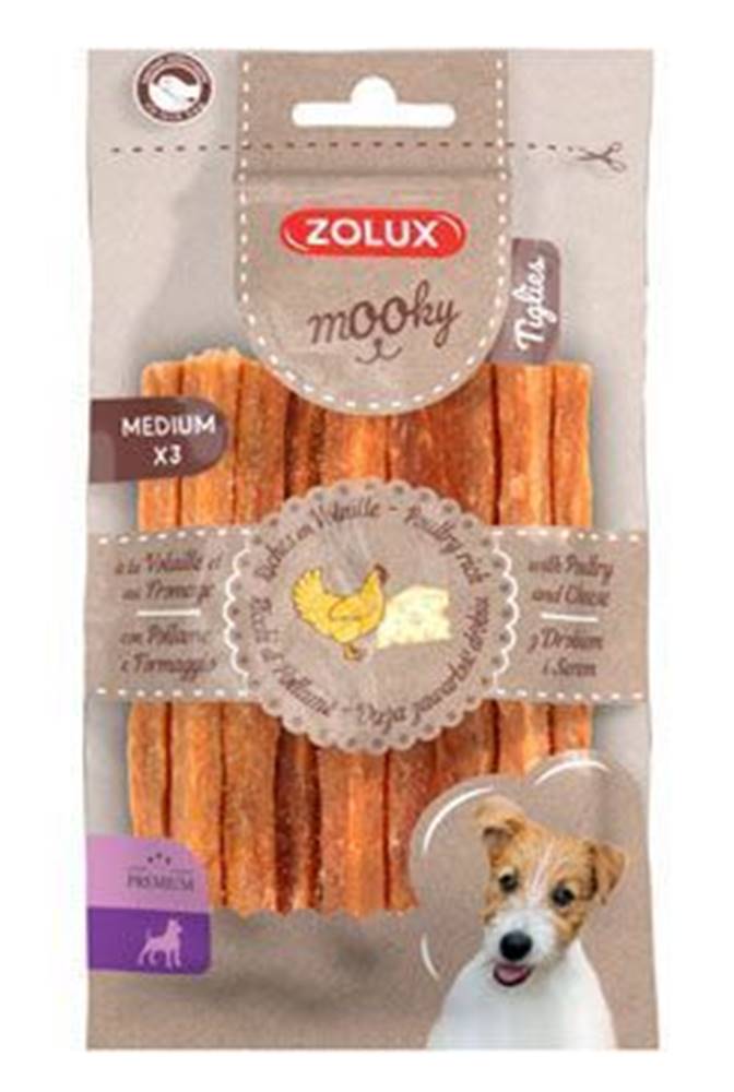 Zolux Mooky Prémiová pochúťka na hydinu/sýr M 3ks Zolux
