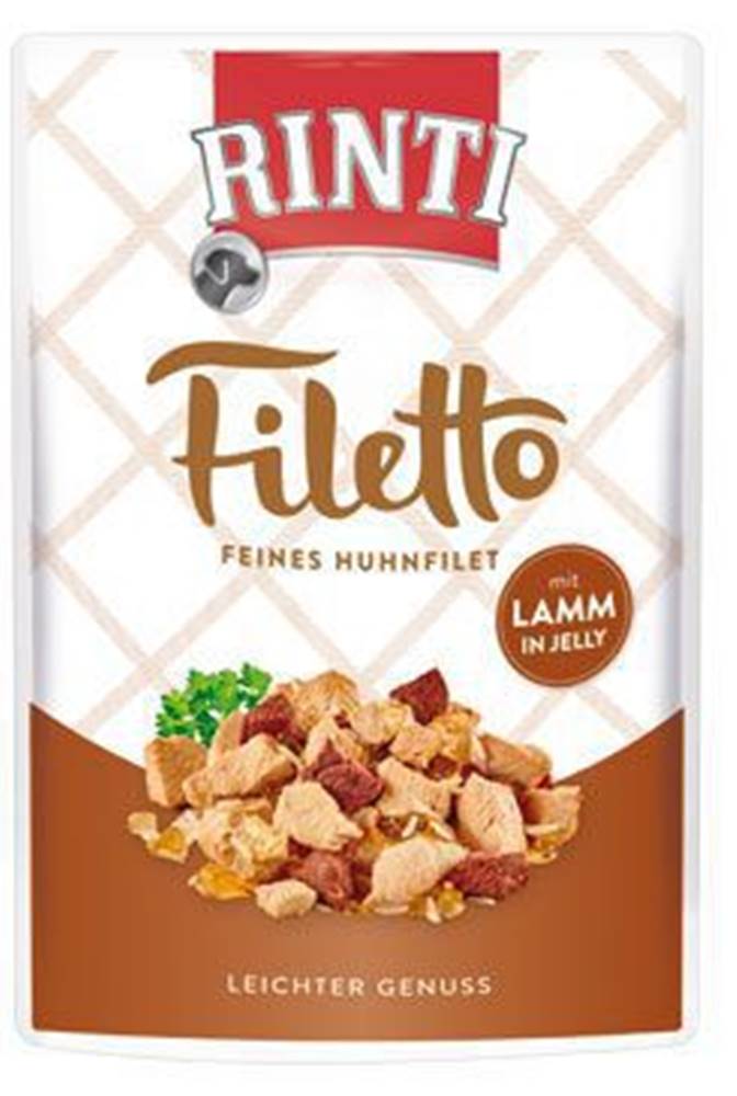 Rinti Rinti Dog pocket Filetto kuracie + jahňacie v želé 100g