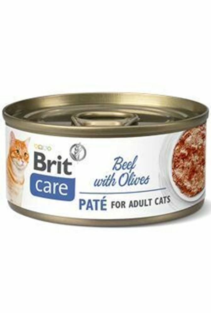 Brit Care Brit Care Cat Cons Paté Beef & Olives 70g