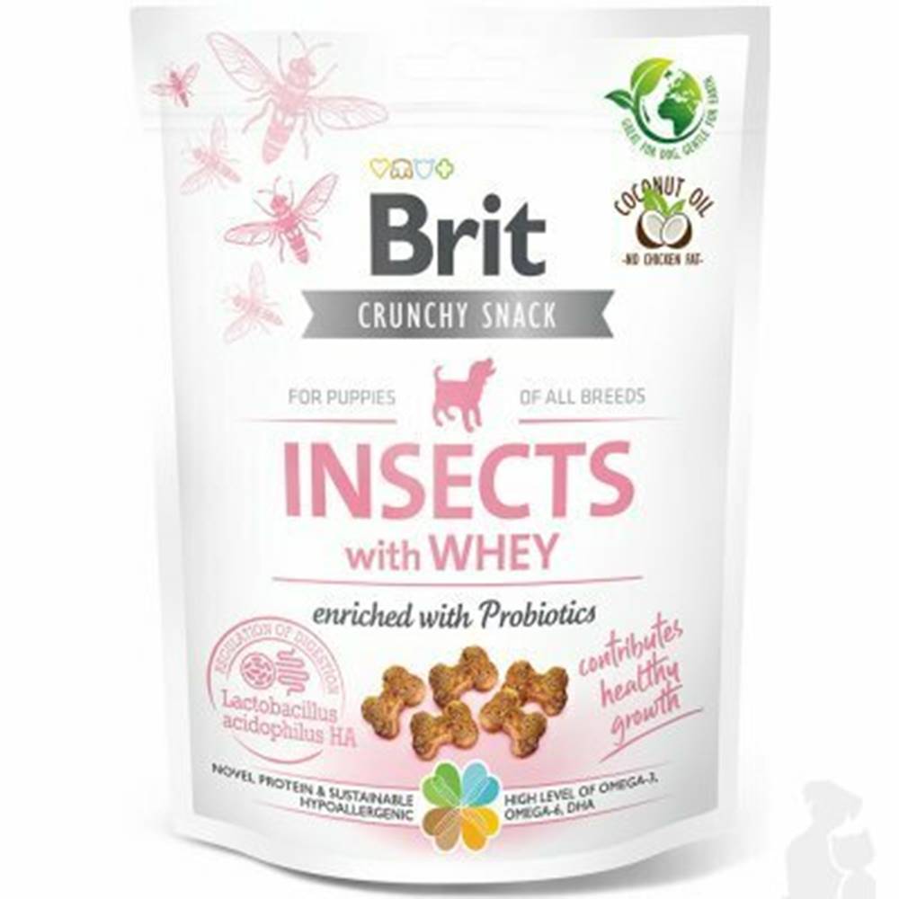 Brit Care Brit Care Dog Crunchy Crack.Insec.Puppy Whey Prob 200g