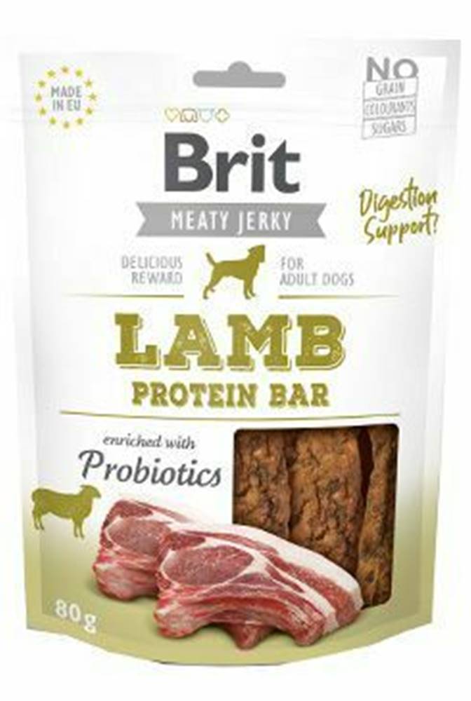 Brit Brit Jerky Lamb Protein Bar 80g