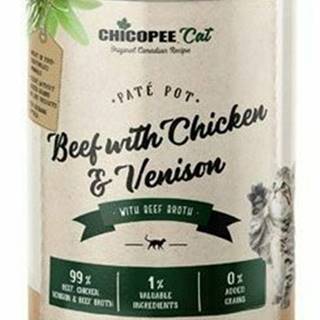 Chicopee Cat Cons. Kitten Paté Pot Beef+Chicken 400g